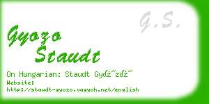 gyozo staudt business card